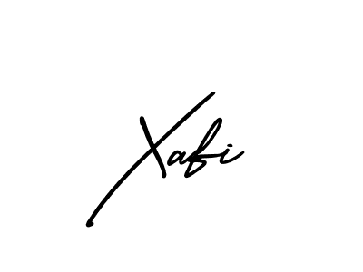 Xafi stylish signature style. Best Handwritten Sign (AmerikaSignatureDemo-Regular) for my name. Handwritten Signature Collection Ideas for my name Xafi. Xafi signature style 3 images and pictures png