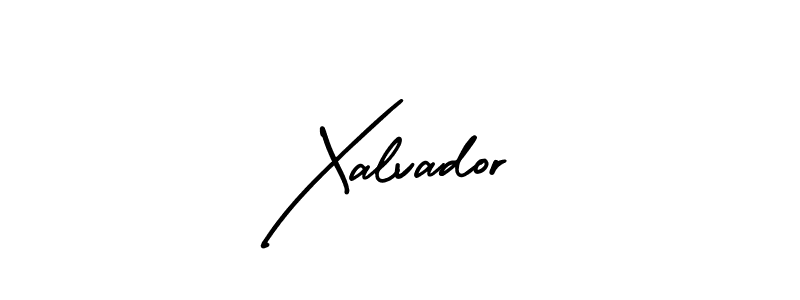 How to make Xalvador signature? AmerikaSignatureDemo-Regular is a professional autograph style. Create handwritten signature for Xalvador name. Xalvador signature style 3 images and pictures png