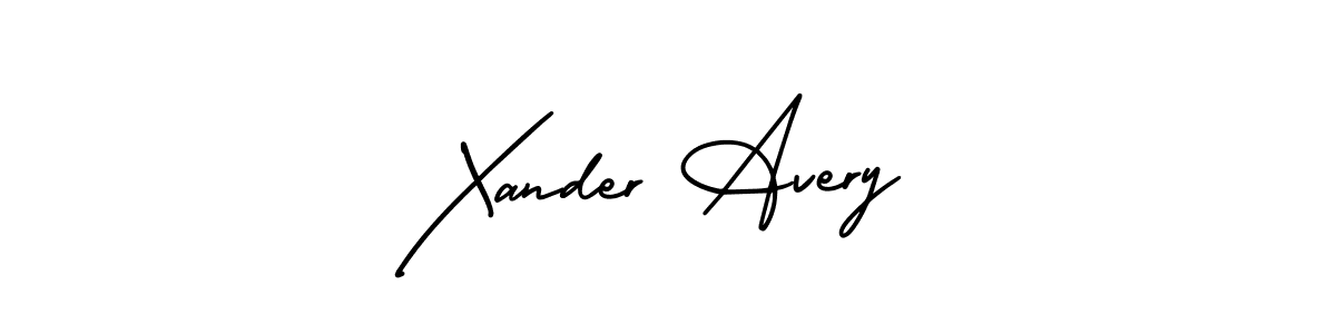 How to make Xander Avery name signature. Use AmerikaSignatureDemo-Regular style for creating short signs online. This is the latest handwritten sign. Xander Avery signature style 3 images and pictures png