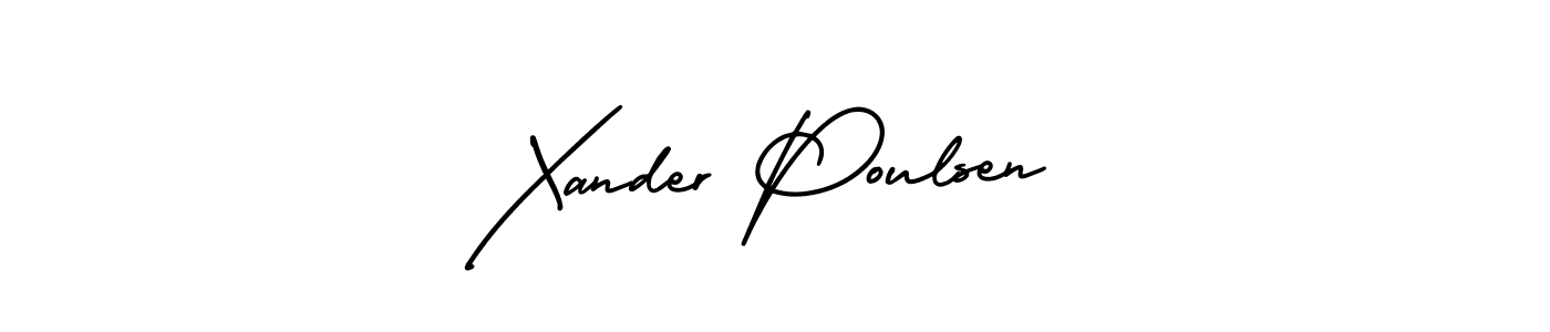 Check out images of Autograph of Xander Poulsen name. Actor Xander Poulsen Signature Style. AmerikaSignatureDemo-Regular is a professional sign style online. Xander Poulsen signature style 3 images and pictures png