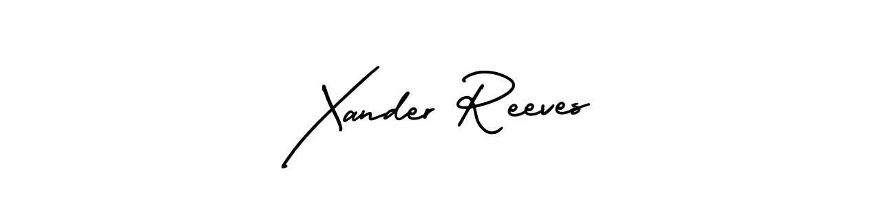 Use a signature maker to create a handwritten signature online. With this signature software, you can design (AmerikaSignatureDemo-Regular) your own signature for name Xander Reeves. Xander Reeves signature style 3 images and pictures png