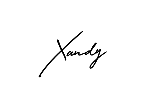 Make a beautiful signature design for name Xandy. With this signature (AmerikaSignatureDemo-Regular) style, you can create a handwritten signature for free. Xandy signature style 3 images and pictures png