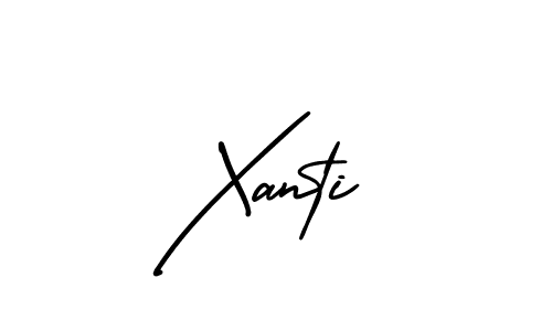 Xanti stylish signature style. Best Handwritten Sign (AmerikaSignatureDemo-Regular) for my name. Handwritten Signature Collection Ideas for my name Xanti. Xanti signature style 3 images and pictures png