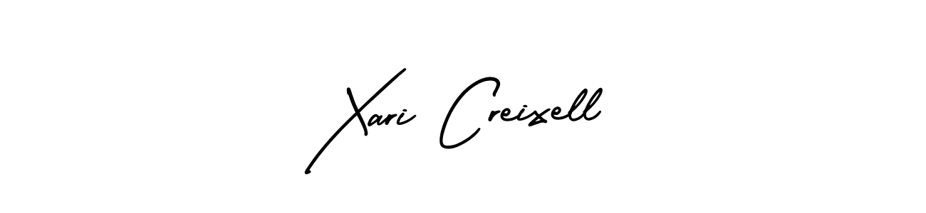 Best and Professional Signature Style for Xari Creixell. AmerikaSignatureDemo-Regular Best Signature Style Collection. Xari Creixell signature style 3 images and pictures png