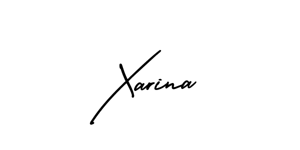 Create a beautiful signature design for name Xarina. With this signature (AmerikaSignatureDemo-Regular) fonts, you can make a handwritten signature for free. Xarina signature style 3 images and pictures png