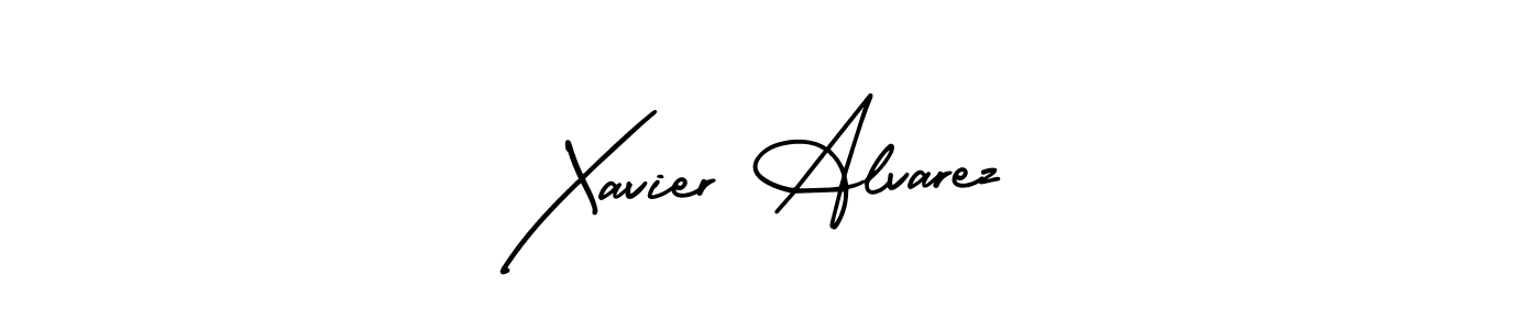 if you are searching for the best signature style for your name Xavier Alvarez. so please give up your signature search. here we have designed multiple signature styles  using AmerikaSignatureDemo-Regular. Xavier Alvarez signature style 3 images and pictures png