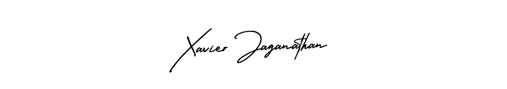 Xavier Jaganathan stylish signature style. Best Handwritten Sign (AmerikaSignatureDemo-Regular) for my name. Handwritten Signature Collection Ideas for my name Xavier Jaganathan. Xavier Jaganathan signature style 3 images and pictures png