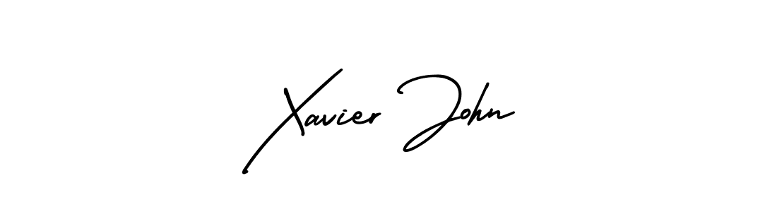 It looks lik you need a new signature style for name Xavier John. Design unique handwritten (AmerikaSignatureDemo-Regular) signature with our free signature maker in just a few clicks. Xavier John signature style 3 images and pictures png