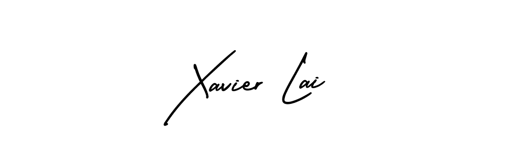 Use a signature maker to create a handwritten signature online. With this signature software, you can design (AmerikaSignatureDemo-Regular) your own signature for name Xavier Lai. Xavier Lai signature style 3 images and pictures png