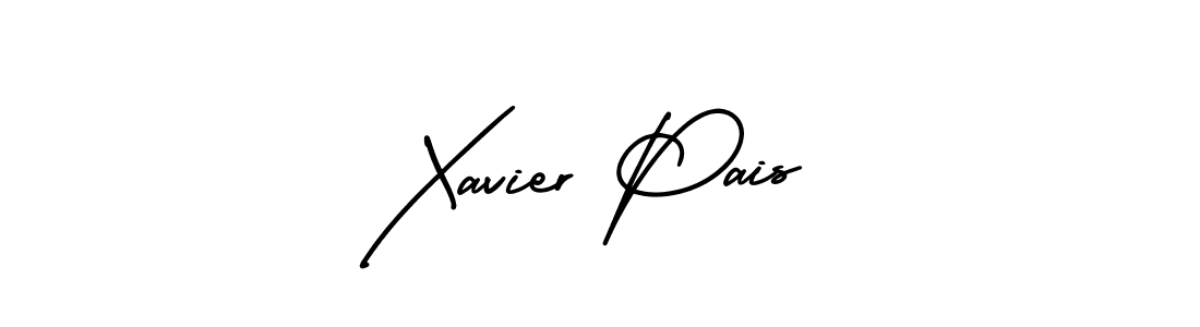 Use a signature maker to create a handwritten signature online. With this signature software, you can design (AmerikaSignatureDemo-Regular) your own signature for name Xavier Pais. Xavier Pais signature style 3 images and pictures png
