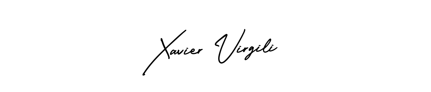 Best and Professional Signature Style for Xavier Virgili. AmerikaSignatureDemo-Regular Best Signature Style Collection. Xavier Virgili signature style 3 images and pictures png