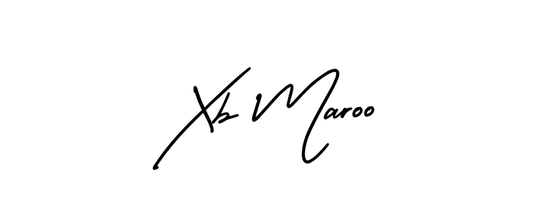 How to make Xb Maroo signature? AmerikaSignatureDemo-Regular is a professional autograph style. Create handwritten signature for Xb Maroo name. Xb Maroo signature style 3 images and pictures png