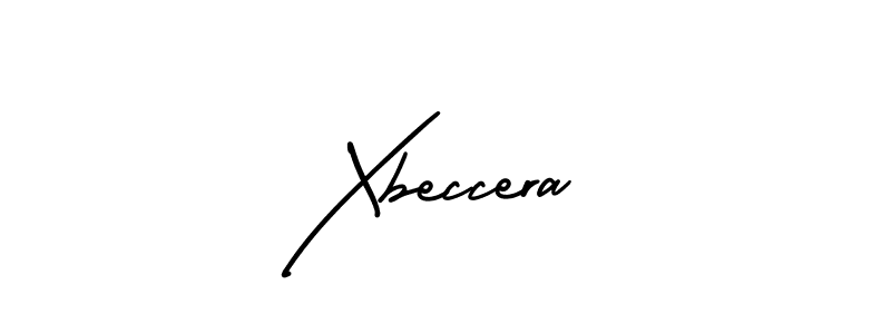 You should practise on your own different ways (AmerikaSignatureDemo-Regular) to write your name (Xbeccera) in signature. don't let someone else do it for you. Xbeccera signature style 3 images and pictures png