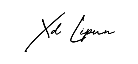 Generate high-definition signature styles for Xd Lipun. The AmerikaSignatureDemo-Regular typeface ensures crisp legibility and sophisticated design. Xd Lipun signature style 3 images and pictures png