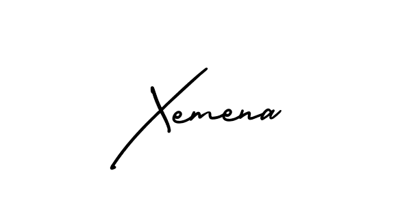 Create a beautiful signature design for name Xemena. With this signature (AmerikaSignatureDemo-Regular) fonts, you can make a handwritten signature for free. Xemena signature style 3 images and pictures png