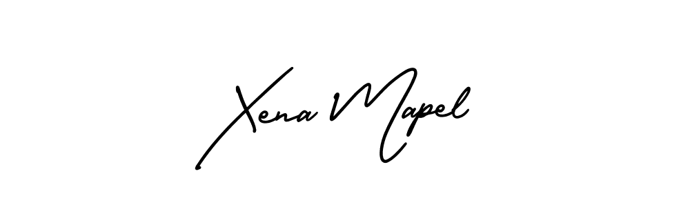 Also we have Xena Mapel name is the best signature style. Create professional handwritten signature collection using AmerikaSignatureDemo-Regular autograph style. Xena Mapel signature style 3 images and pictures png
