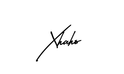 Design your own signature with our free online signature maker. With this signature software, you can create a handwritten (AmerikaSignatureDemo-Regular) signature for name Xhahs. Xhahs signature style 3 images and pictures png
