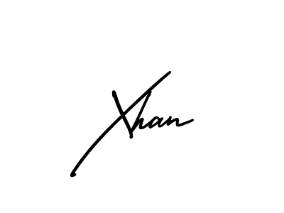 Make a beautiful signature design for name Xhan. With this signature (AmerikaSignatureDemo-Regular) style, you can create a handwritten signature for free. Xhan signature style 3 images and pictures png