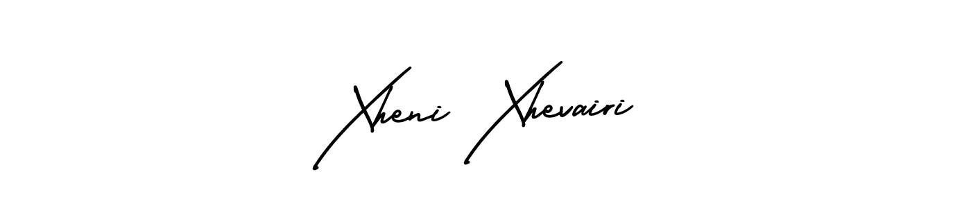 AmerikaSignatureDemo-Regular is a professional signature style that is perfect for those who want to add a touch of class to their signature. It is also a great choice for those who want to make their signature more unique. Get Xheni Xhevairi name to fancy signature for free. Xheni Xhevairi signature style 3 images and pictures png