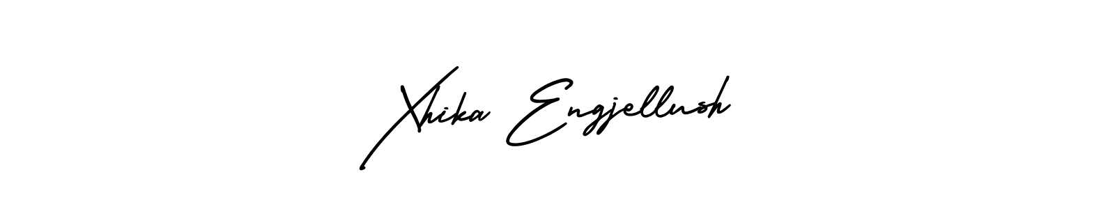 Also we have Xhika Engjellush name is the best signature style. Create professional handwritten signature collection using AmerikaSignatureDemo-Regular autograph style. Xhika Engjellush signature style 3 images and pictures png