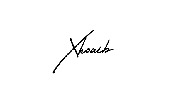 Use a signature maker to create a handwritten signature online. With this signature software, you can design (AmerikaSignatureDemo-Regular) your own signature for name Xhoaib. Xhoaib signature style 3 images and pictures png