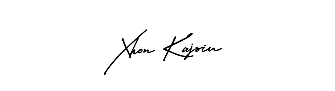 Also You can easily find your signature by using the search form. We will create Xhon Kajsiu name handwritten signature images for you free of cost using AmerikaSignatureDemo-Regular sign style. Xhon Kajsiu signature style 3 images and pictures png