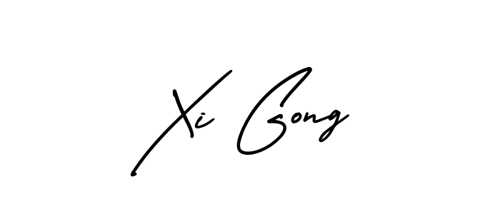 Design your own signature with our free online signature maker. With this signature software, you can create a handwritten (AmerikaSignatureDemo-Regular) signature for name Xi Gong. Xi Gong signature style 3 images and pictures png