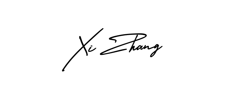 You should practise on your own different ways (AmerikaSignatureDemo-Regular) to write your name (Xi Zhang) in signature. don't let someone else do it for you. Xi Zhang signature style 3 images and pictures png