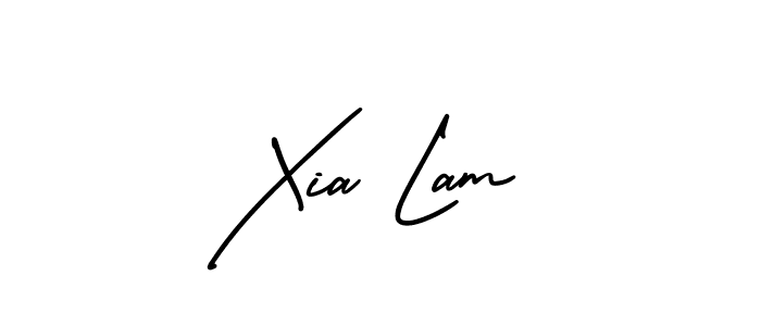 Use a signature maker to create a handwritten signature online. With this signature software, you can design (AmerikaSignatureDemo-Regular) your own signature for name Xia Lam. Xia Lam signature style 3 images and pictures png