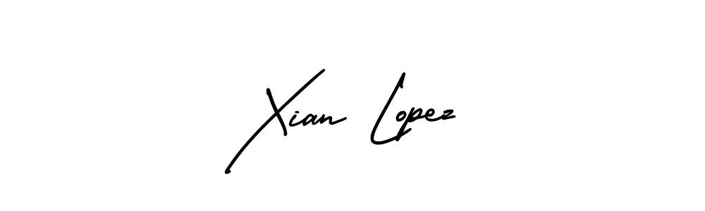 It looks lik you need a new signature style for name Xian Lopez. Design unique handwritten (AmerikaSignatureDemo-Regular) signature with our free signature maker in just a few clicks. Xian Lopez signature style 3 images and pictures png