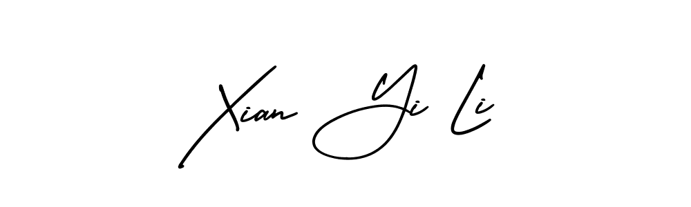 This is the best signature style for the Xian Yi Li name. Also you like these signature font (AmerikaSignatureDemo-Regular). Mix name signature. Xian Yi Li signature style 3 images and pictures png