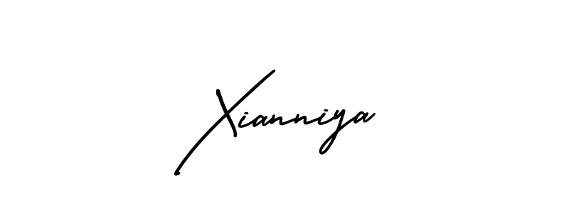 Create a beautiful signature design for name Xianniya. With this signature (AmerikaSignatureDemo-Regular) fonts, you can make a handwritten signature for free. Xianniya signature style 3 images and pictures png
