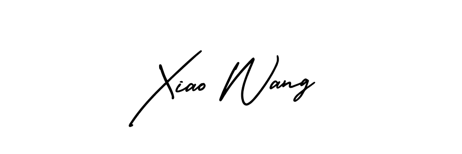 This is the best signature style for the Xiao Wang name. Also you like these signature font (AmerikaSignatureDemo-Regular). Mix name signature. Xiao Wang signature style 3 images and pictures png