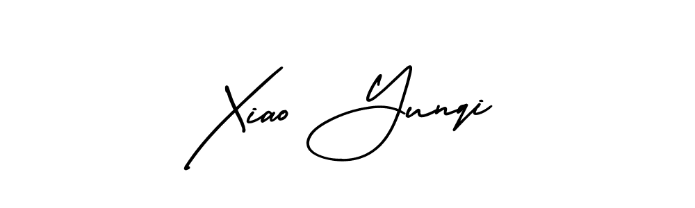 The best way (AmerikaSignatureDemo-Regular) to make a short signature is to pick only two or three words in your name. The name Xiao Yunqi include a total of six letters. For converting this name. Xiao Yunqi signature style 3 images and pictures png