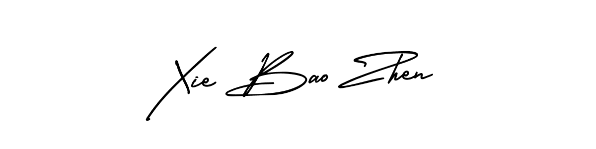 It looks lik you need a new signature style for name Xie Bao Zhen. Design unique handwritten (AmerikaSignatureDemo-Regular) signature with our free signature maker in just a few clicks. Xie Bao Zhen signature style 3 images and pictures png