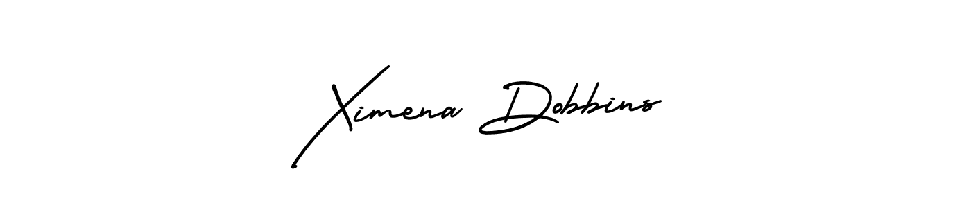 Check out images of Autograph of Ximena Dobbins name. Actor Ximena Dobbins Signature Style. AmerikaSignatureDemo-Regular is a professional sign style online. Ximena Dobbins signature style 3 images and pictures png