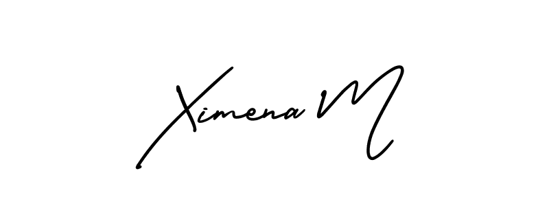 How to make Ximena M signature? AmerikaSignatureDemo-Regular is a professional autograph style. Create handwritten signature for Ximena M name. Ximena M signature style 3 images and pictures png
