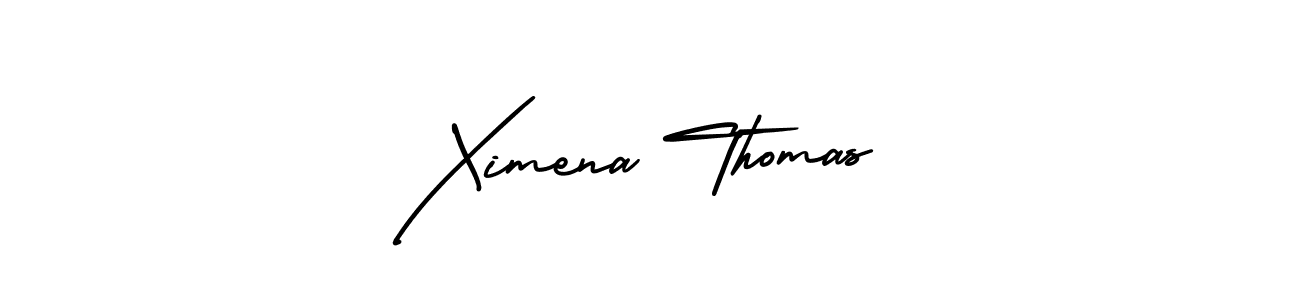 How to make Ximena Thomas signature? AmerikaSignatureDemo-Regular is a professional autograph style. Create handwritten signature for Ximena Thomas name. Ximena Thomas signature style 3 images and pictures png