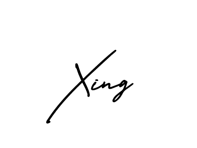 How to make Xing signature? AmerikaSignatureDemo-Regular is a professional autograph style. Create handwritten signature for Xing name. Xing signature style 3 images and pictures png