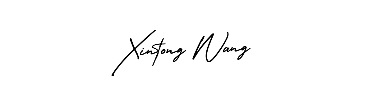 Use a signature maker to create a handwritten signature online. With this signature software, you can design (AmerikaSignatureDemo-Regular) your own signature for name Xintong Wang. Xintong Wang signature style 3 images and pictures png