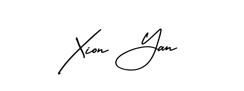 Also You can easily find your signature by using the search form. We will create Xion Yan name handwritten signature images for you free of cost using AmerikaSignatureDemo-Regular sign style. Xion Yan signature style 3 images and pictures png