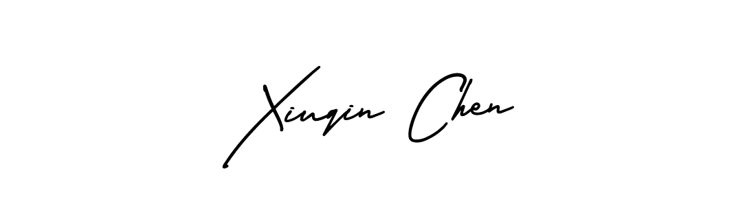 This is the best signature style for the Xiuqin Chen name. Also you like these signature font (AmerikaSignatureDemo-Regular). Mix name signature. Xiuqin Chen signature style 3 images and pictures png