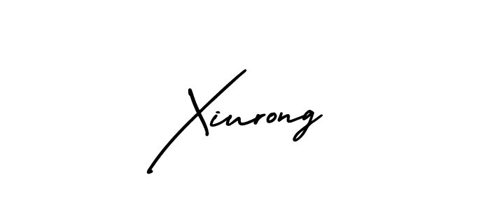 Make a beautiful signature design for name Xiurong. With this signature (AmerikaSignatureDemo-Regular) style, you can create a handwritten signature for free. Xiurong signature style 3 images and pictures png