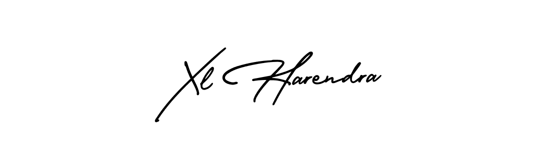 if you are searching for the best signature style for your name Xl Harendra. so please give up your signature search. here we have designed multiple signature styles  using AmerikaSignatureDemo-Regular. Xl Harendra signature style 3 images and pictures png