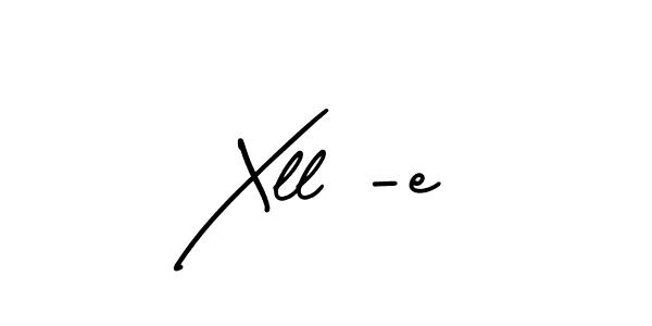 Xll -e stylish signature style. Best Handwritten Sign (AmerikaSignatureDemo-Regular) for my name. Handwritten Signature Collection Ideas for my name Xll -e. Xll -e signature style 3 images and pictures png