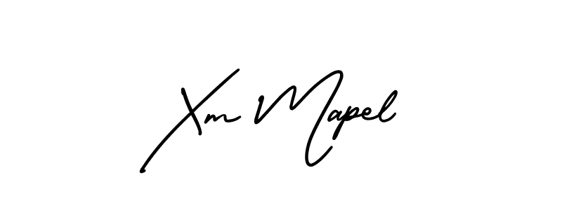 Design your own signature with our free online signature maker. With this signature software, you can create a handwritten (AmerikaSignatureDemo-Regular) signature for name Xm Mapel. Xm Mapel signature style 3 images and pictures png