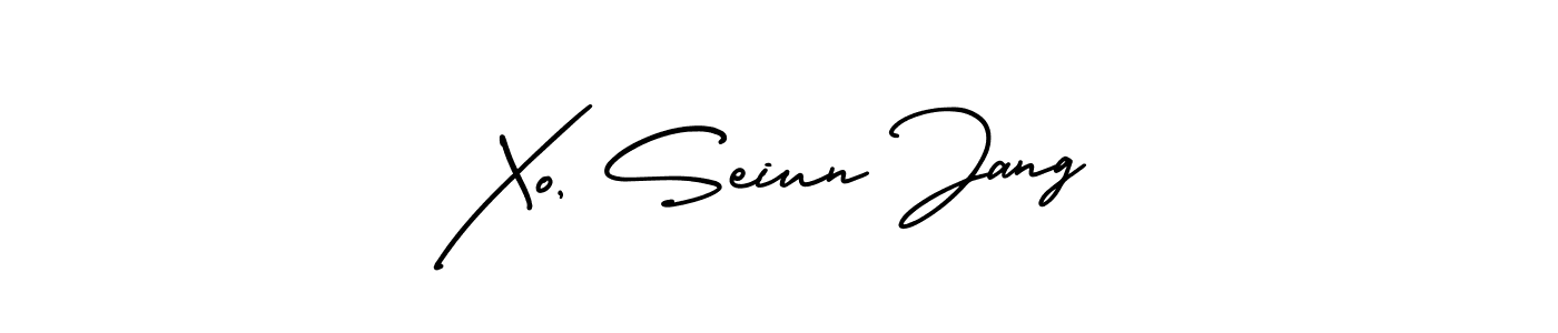 Create a beautiful signature design for name Xo, Seiun Jang. With this signature (AmerikaSignatureDemo-Regular) fonts, you can make a handwritten signature for free. Xo, Seiun Jang signature style 3 images and pictures png