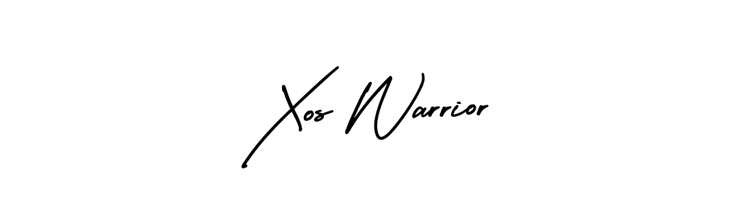 How to make Xos Warrior signature? AmerikaSignatureDemo-Regular is a professional autograph style. Create handwritten signature for Xos Warrior name. Xos Warrior signature style 3 images and pictures png