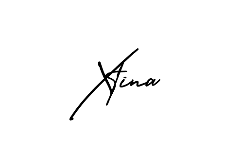 Make a beautiful signature design for name Xtina. With this signature (AmerikaSignatureDemo-Regular) style, you can create a handwritten signature for free. Xtina signature style 3 images and pictures png