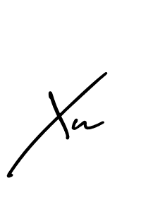 How to make Xu name signature. Use AmerikaSignatureDemo-Regular style for creating short signs online. This is the latest handwritten sign. Xu signature style 3 images and pictures png